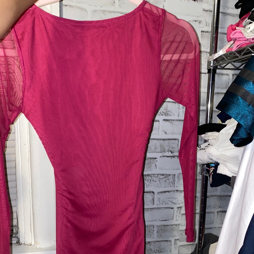 PLT Pink ruched dress